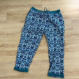 Sundance Leia Pants, Blue Ikat Print, Medium